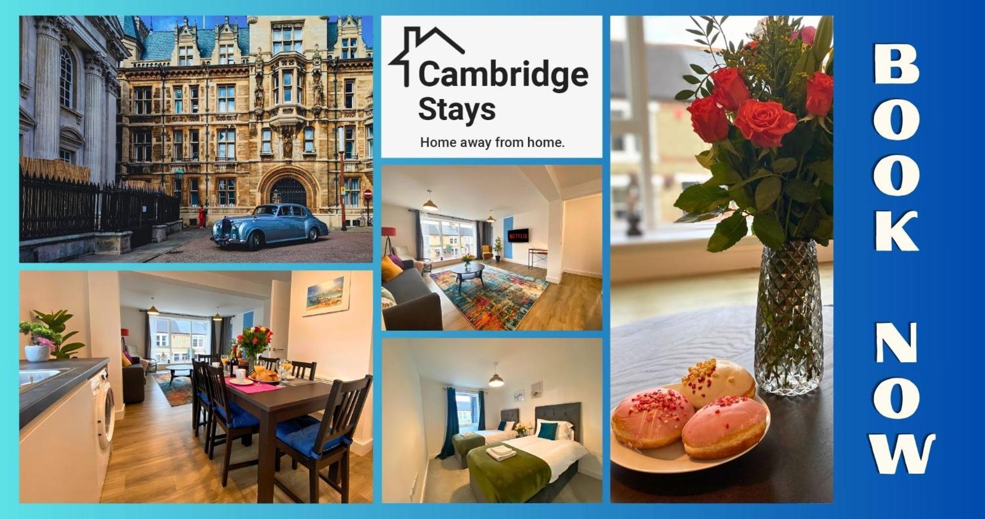 Cambridge Stays Riverside Apart Hotel With 2Br Flats At The City Centre-Parking-Balcony Kültér fotó